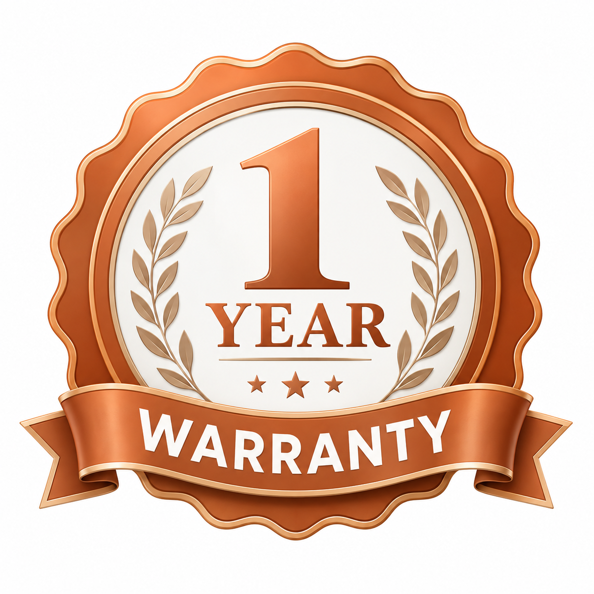 1-Year Warranty - Risk-Free Coverage